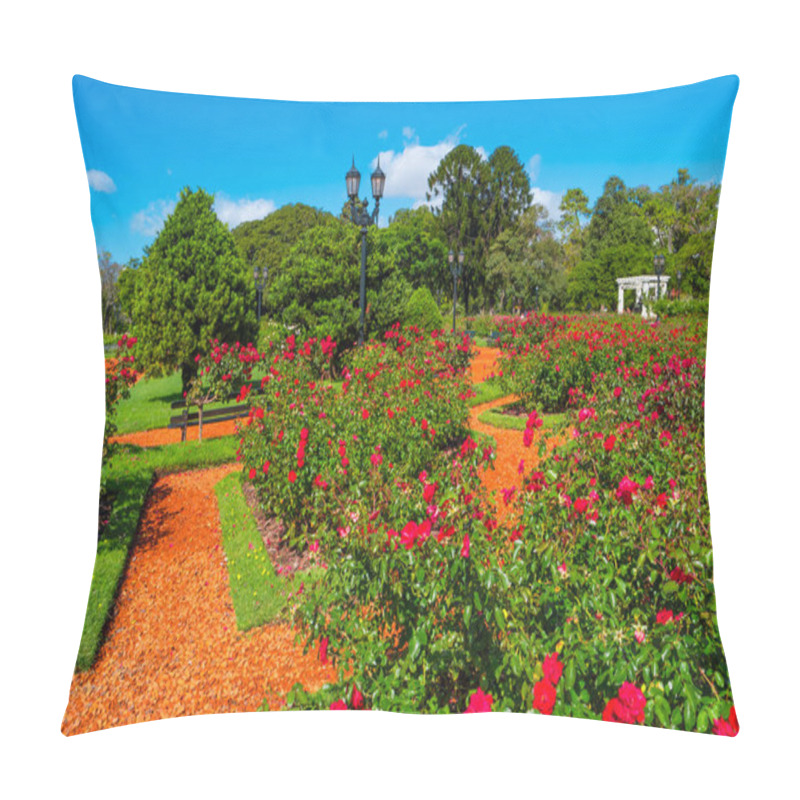 Personality  Garden Of Roses In Palermo District, Buenos Aires, Argentina Pillow Covers