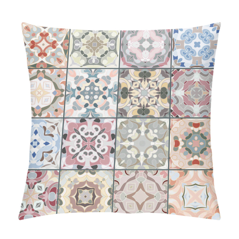 Personality  A Collection Of Ceramic Tiles. Pillow Covers