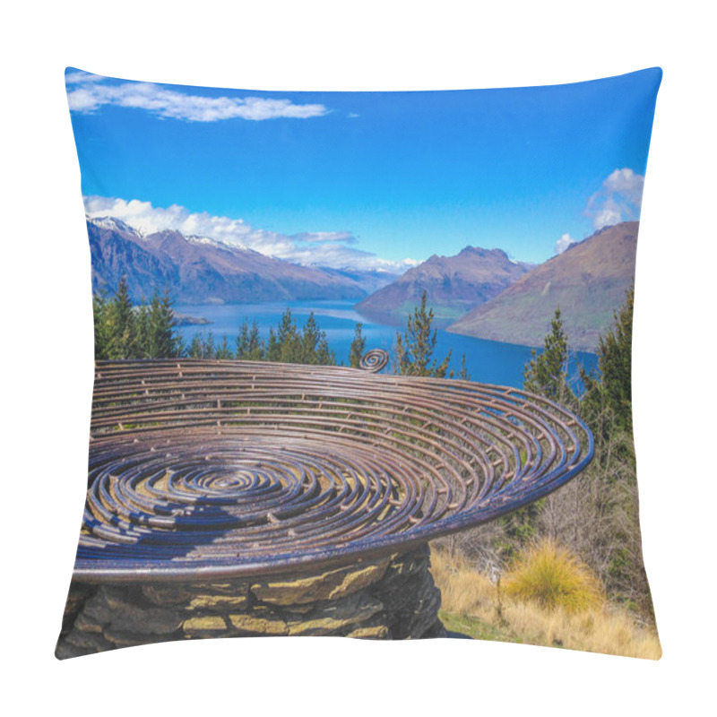 Personality  View Of Remarkables Mountain Range And Lake Wakatipu In Queenstown, South Island, New Zealand Pillow Covers