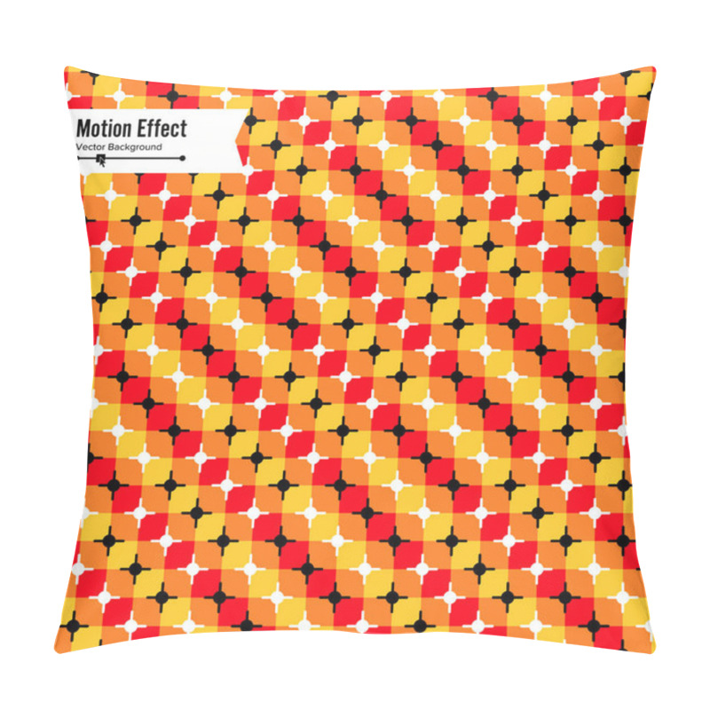 Personality  Optical Illusion. Vector 3d Art. Motion Dynamic Effect. Movement Executed In The Form. Geometric Magic Background. Pillow Covers