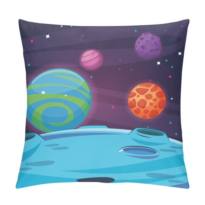 Personality  Milkyway Space Scenery Cartoon Pillow Covers