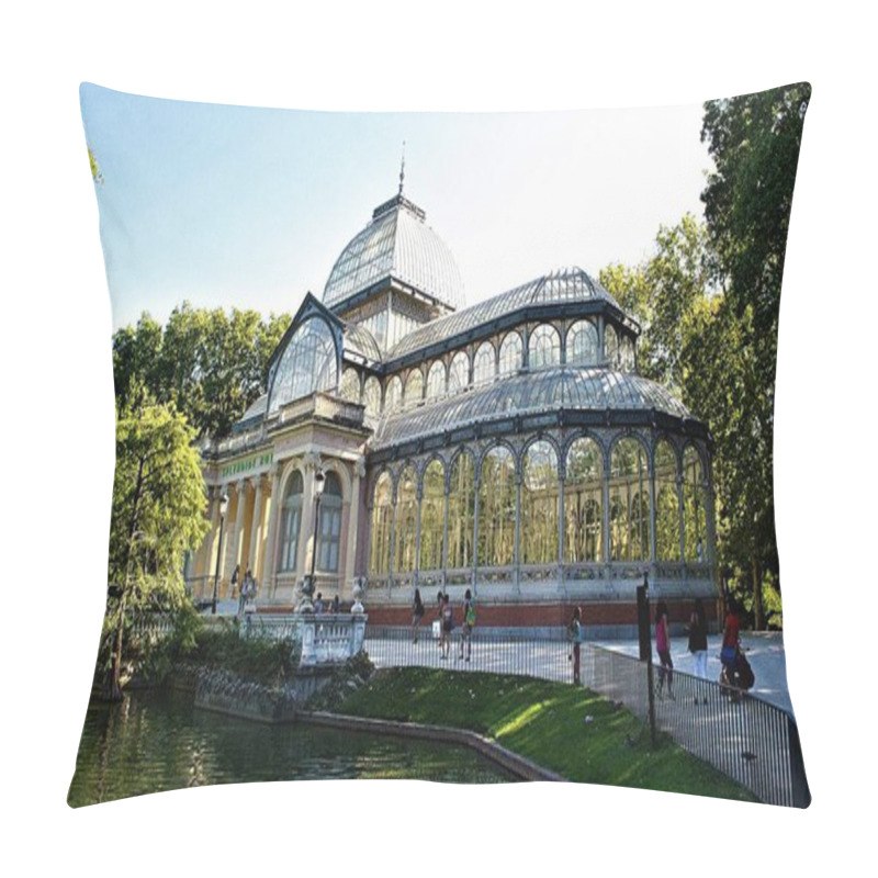 Personality  A Conservatory Located In Buen Retiro Park, Built In 1887 On The Occasion Of The Exposition Of The Philippines. In The Shape Of A Greek Cross, Is Made Almost Entirely Of Glass Set In An Iron Framework On A Brick Base, Decorated With Ceramics.  Pillow Covers