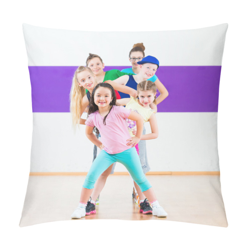 Personality  Kids Train Zumba Fitness In Dancing School  Pillow Covers