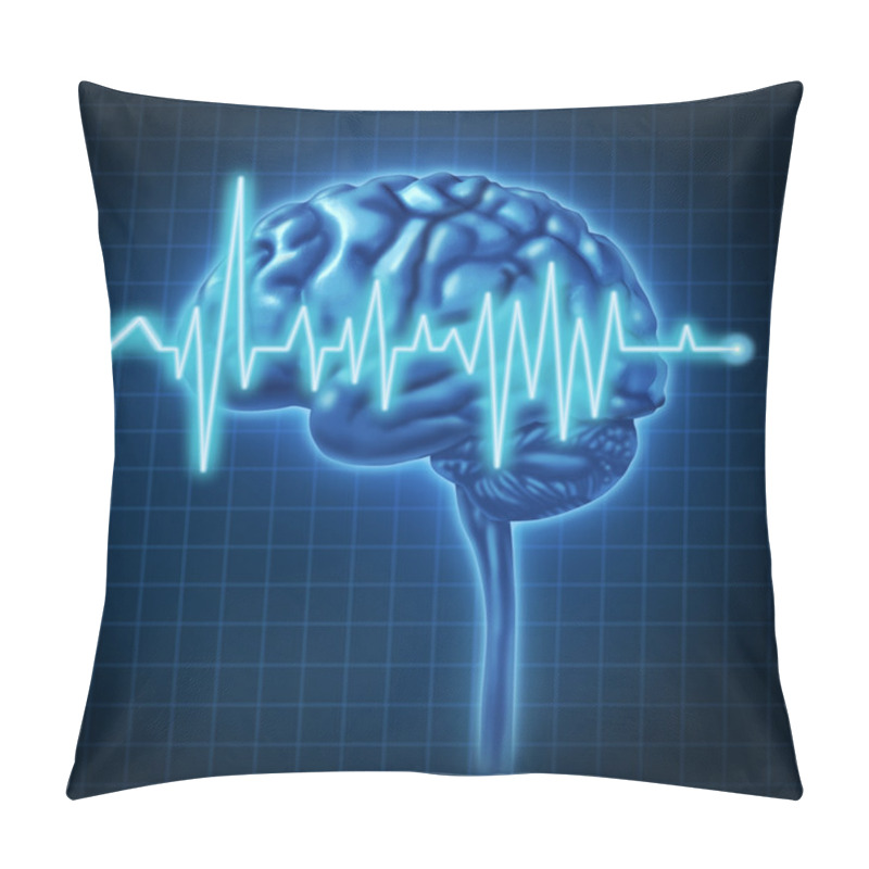 Personality  Human Brain Health With ECG Pillow Covers