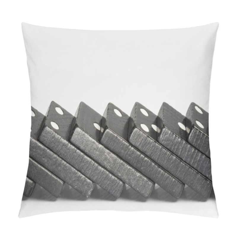 Personality  Black Domino Bricks Pillow Covers