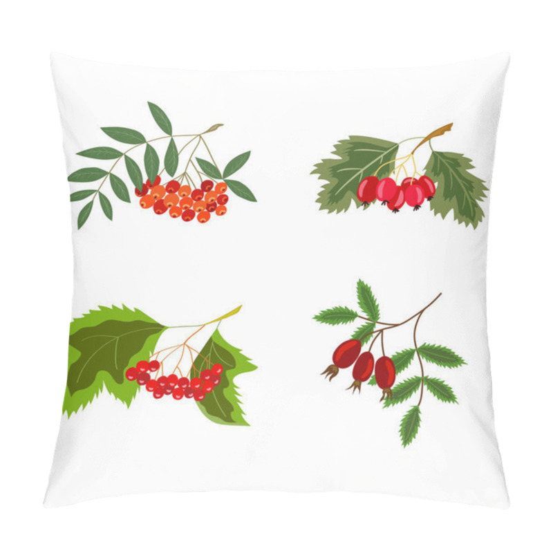 Personality  Winter Berry Set Pillow Covers