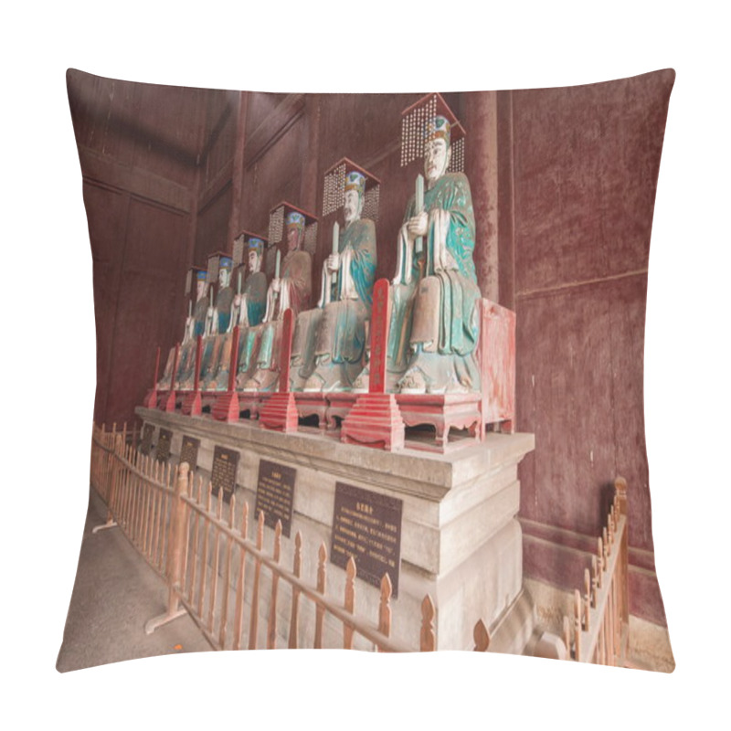 Personality  Fushun Fushun County, Sichuan Province Dacheng Temple Worship Hall Twelve Philosopher Statue Pillow Covers