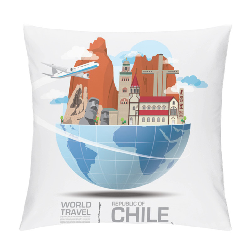 Personality  Chile Landmark Global Travel And Journey Infographic Pillow Covers