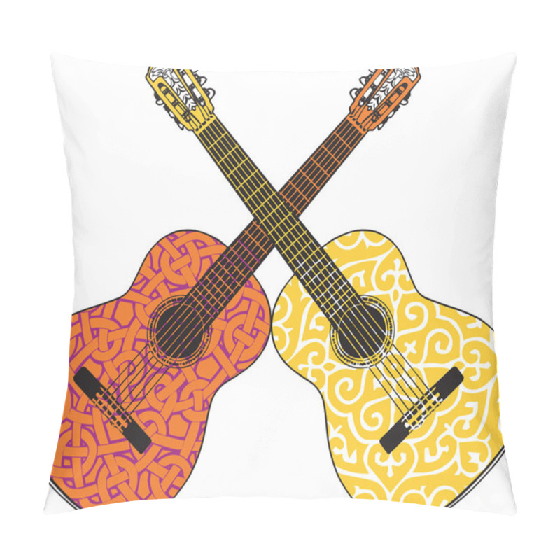 Personality  Abstract Guitar Illustration Pillow Covers