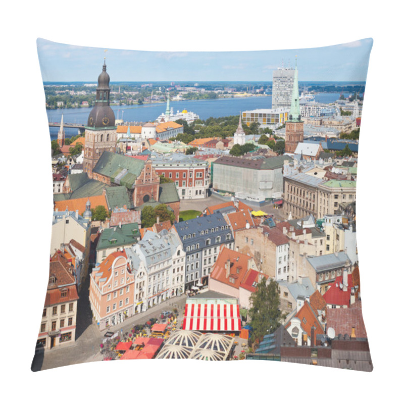 Personality  View Of Old Riga, Latvia Pillow Covers