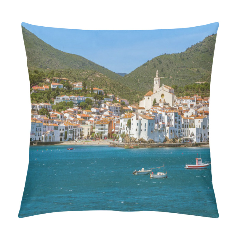 Personality  View Of Cadaques From Sea, Catalonia, Spain Pillow Covers