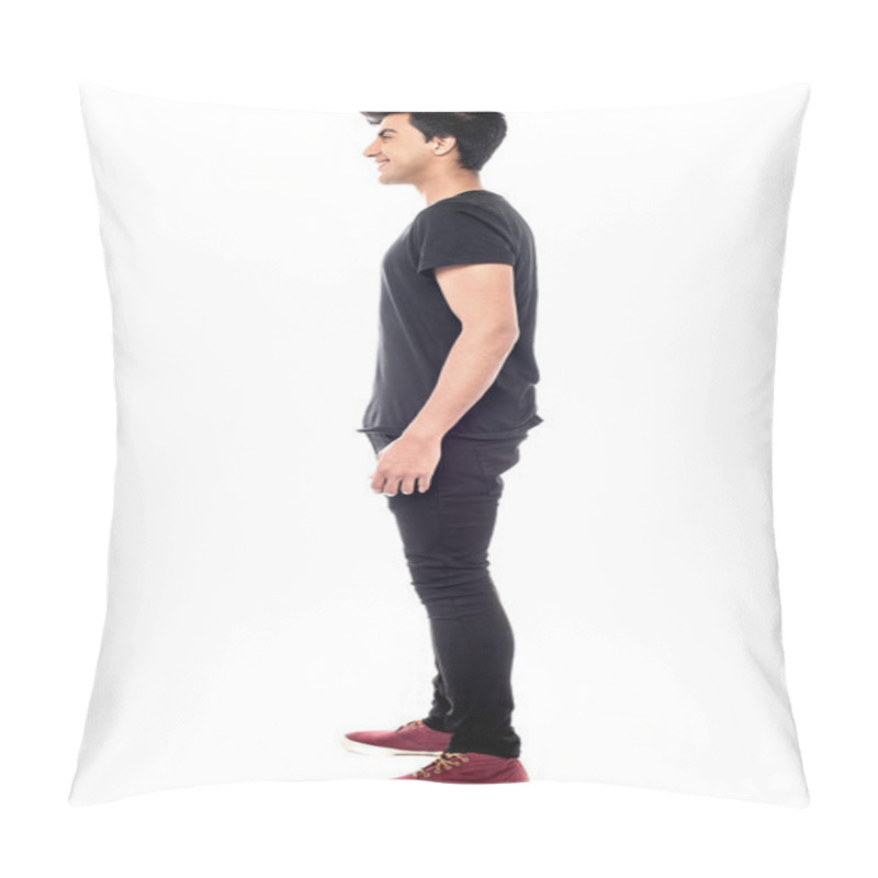 Personality  Young Smiling Man Pillow Covers