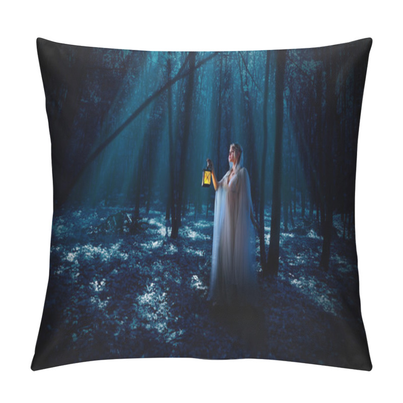 Personality  Elven Girl In Night Forest Pillow Covers