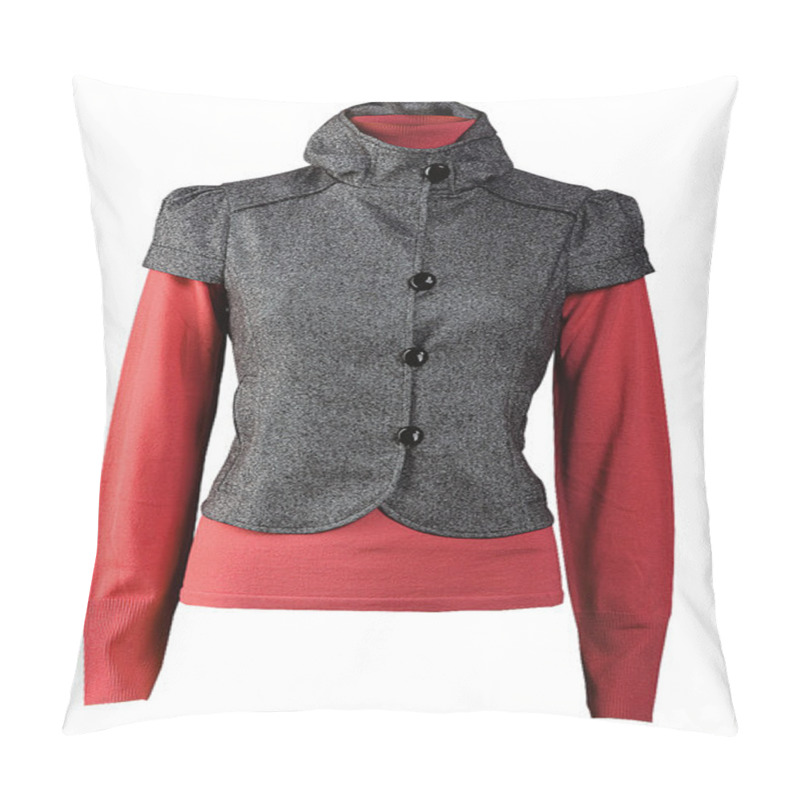 Personality  Gray Jacket Pillow Covers