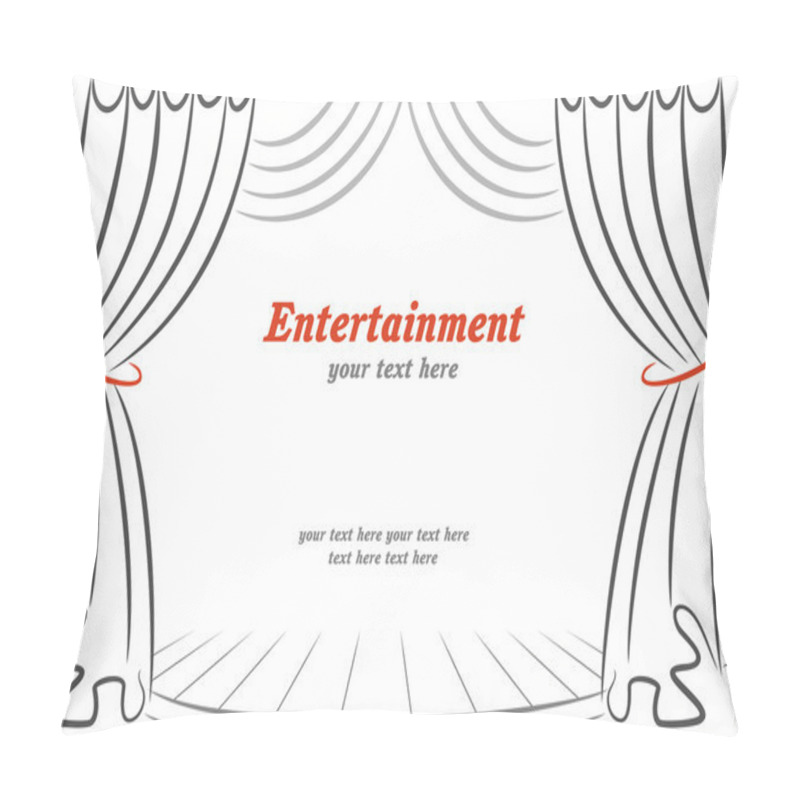 Personality  Scene With Curtains Pillow Covers