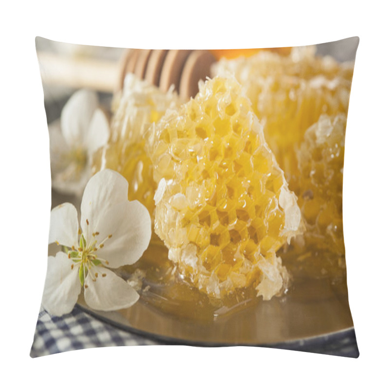 Personality  Organic Raw Golden Honey Comb Pillow Covers