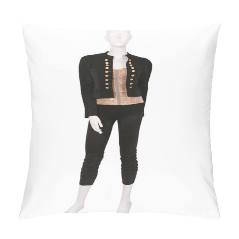 Personality  Mannequin Dressed In Fashionable Clothes Pillow Covers