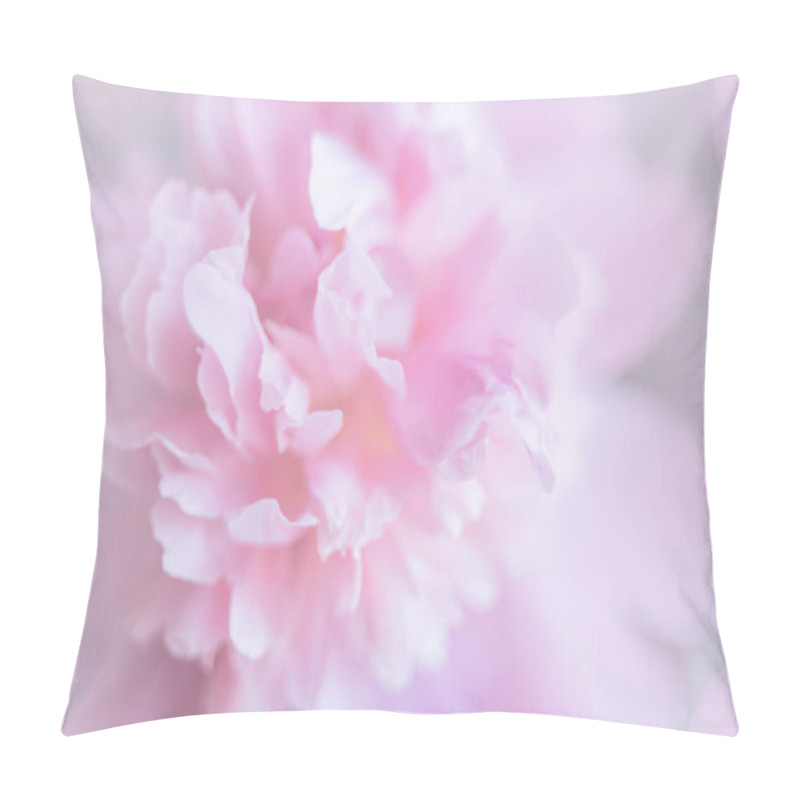 Personality  Minimalistic Background With Fresh Bright Blooming Peonies Flowers. Macro. Close-up. Floral Background For Postcard, Lettering, Painting, Wedding Card, Banner, Flower Shop. Peony Petals Close Up. Pillow Covers