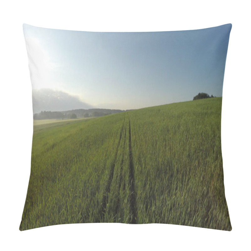 Personality  Agriculture Morning Flight. Flight Over Crop. Growth Control. Pillow Covers