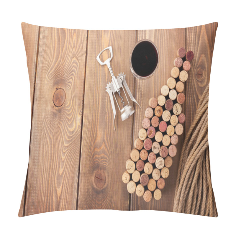 Personality  Wine Bottle  Corks, Glass Of  Wine Pillow Covers