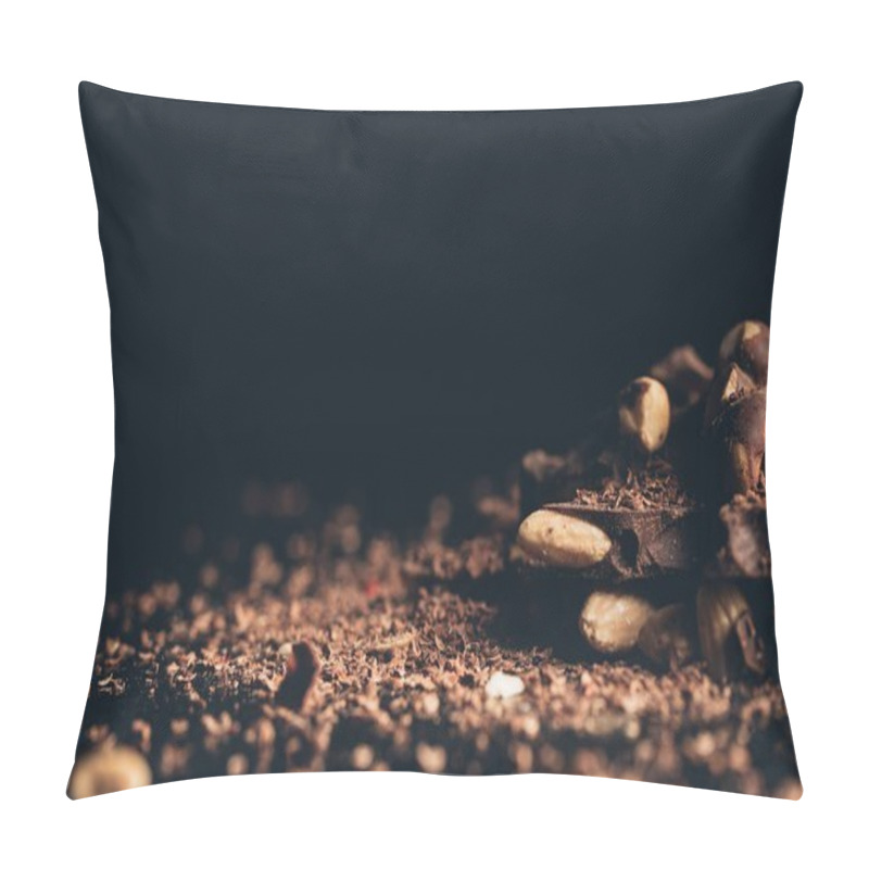 Personality  Pile Of Chocolate With Nuts Pieces Pillow Covers