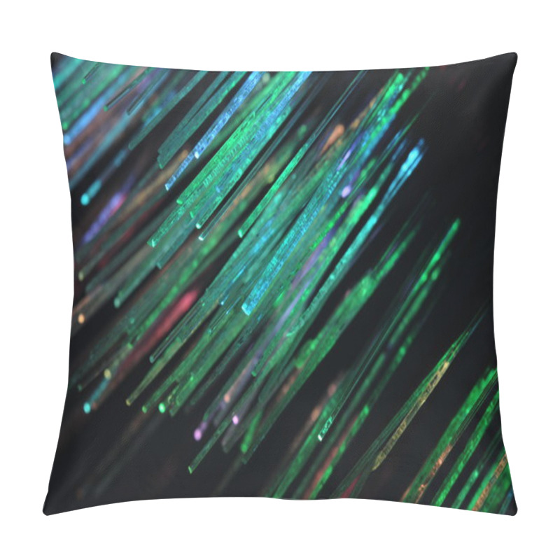 Personality  Fiber Optics Background With Lots Of Light Spots Pillow Covers