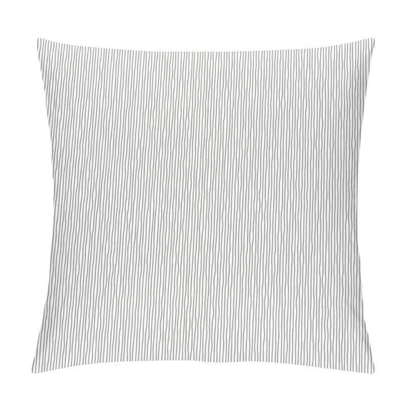 Personality  Vibrating Black Vertical Lines On White Background Pillow Covers