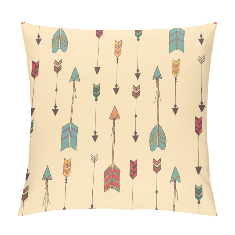 Personality  Bohemian Hand Drawn Arrows, Seamless Pattern Pillow Covers