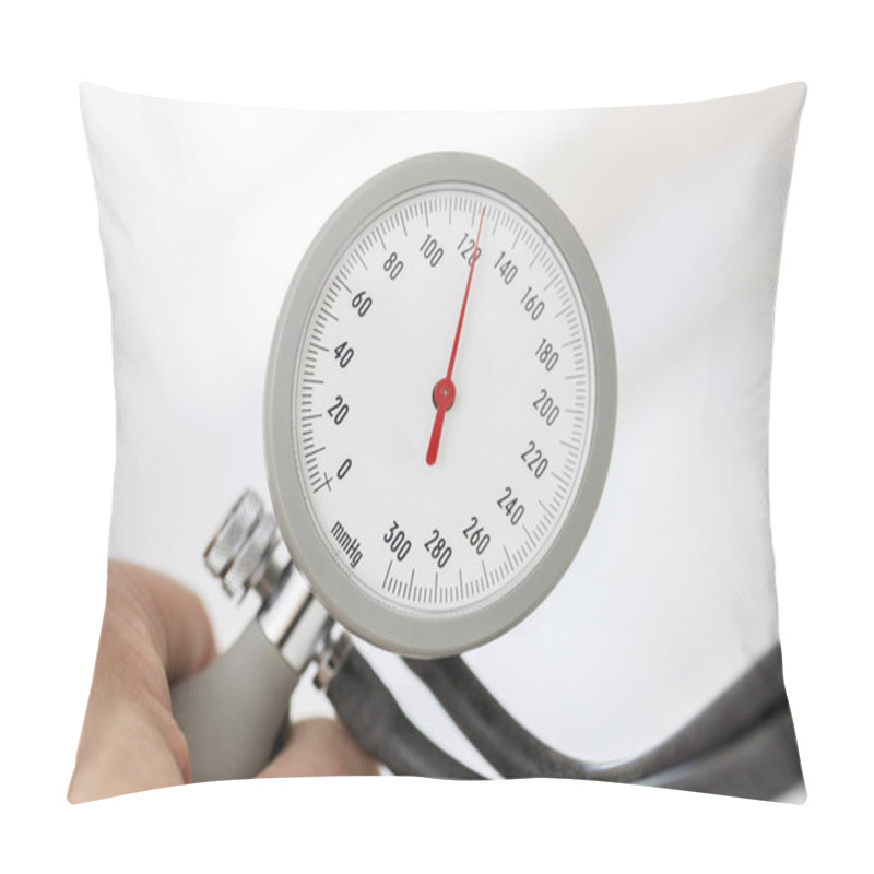 Personality  Hand Holding Blood Pressure Gauge Pillow Covers