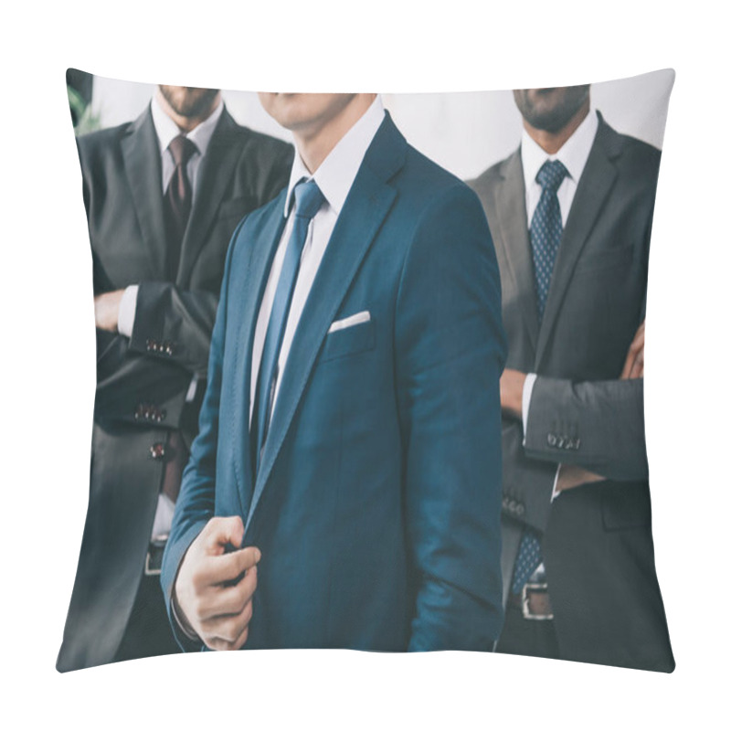 Personality  Multiethic Businessmen Pillow Covers