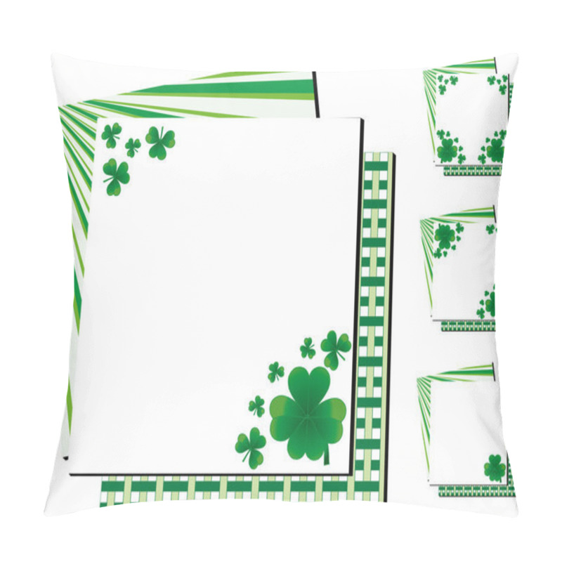 Personality  Set Of Clover Background Pillow Covers