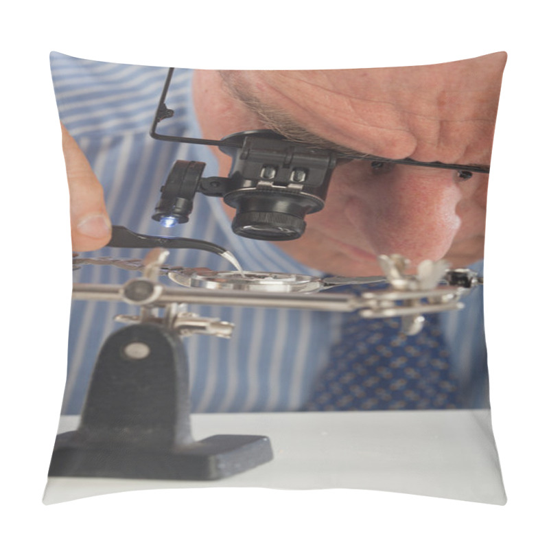 Personality  Watchmaker Close-up Pillow Covers