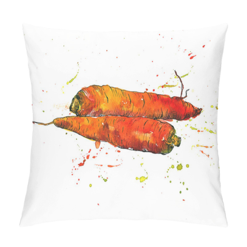 Personality  Hand Drawn Carrots Pillow Covers