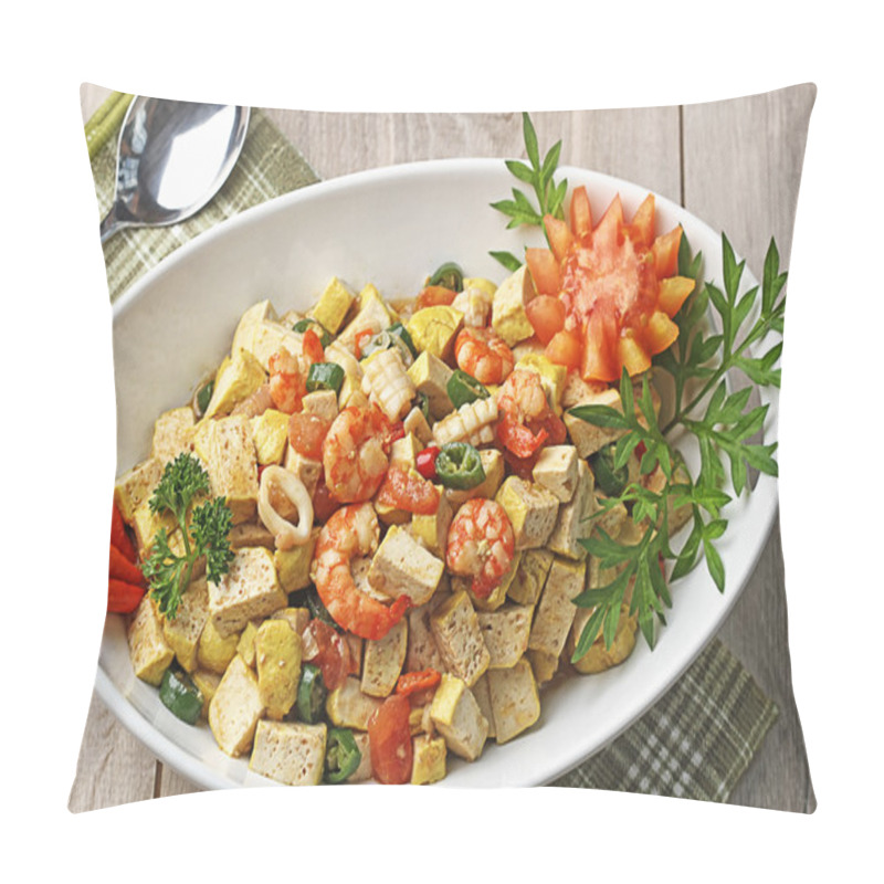 Personality  Tahu Tumis Udang, Indonesian Cuisine Pillow Covers