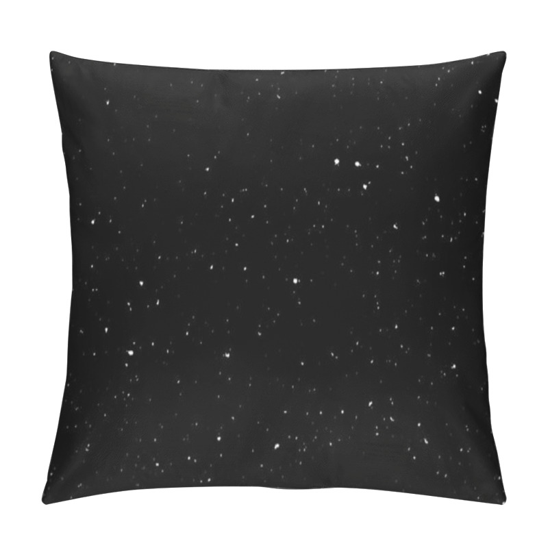 Personality  Chaotic White Bokeh On A Black Background, Light Spots Texture, Abstraction, Falling Snow, Starry Sky Pillow Covers