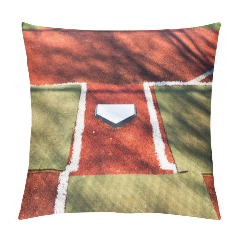 Personality  Home Plate On A Turf Baseball Field Pillow Covers