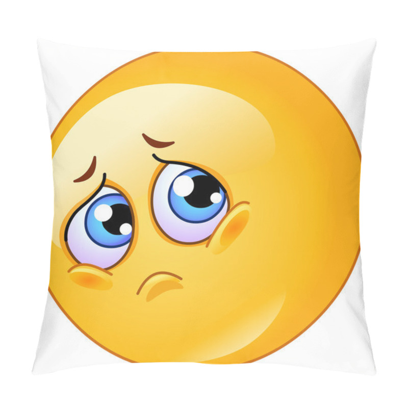 Personality  Sad Emoticon Pillow Covers