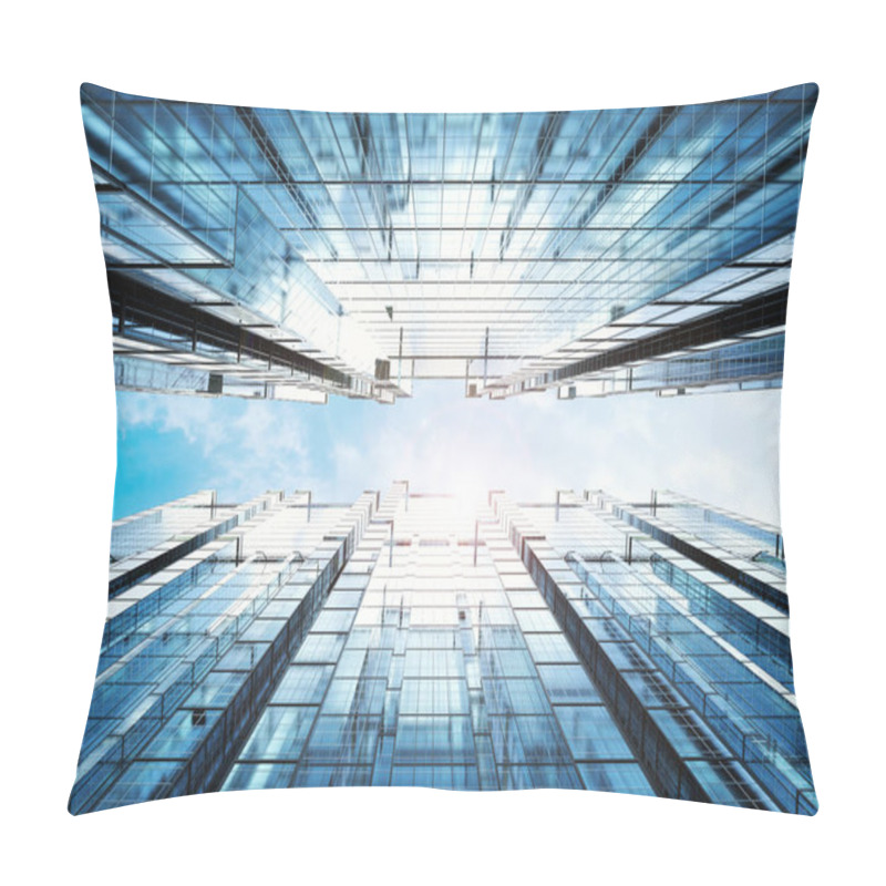 Personality  Highrise Office Building Abstract Background Pillow Covers