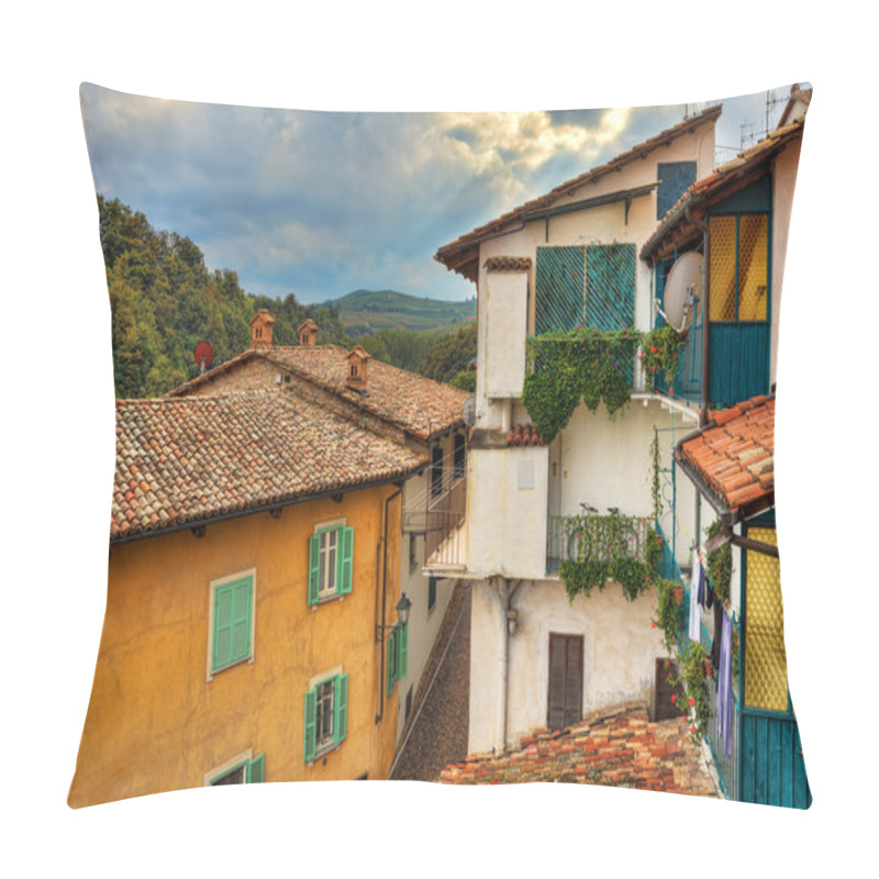 Personality  Small Italian Town. Barolo, Italy. Pillow Covers