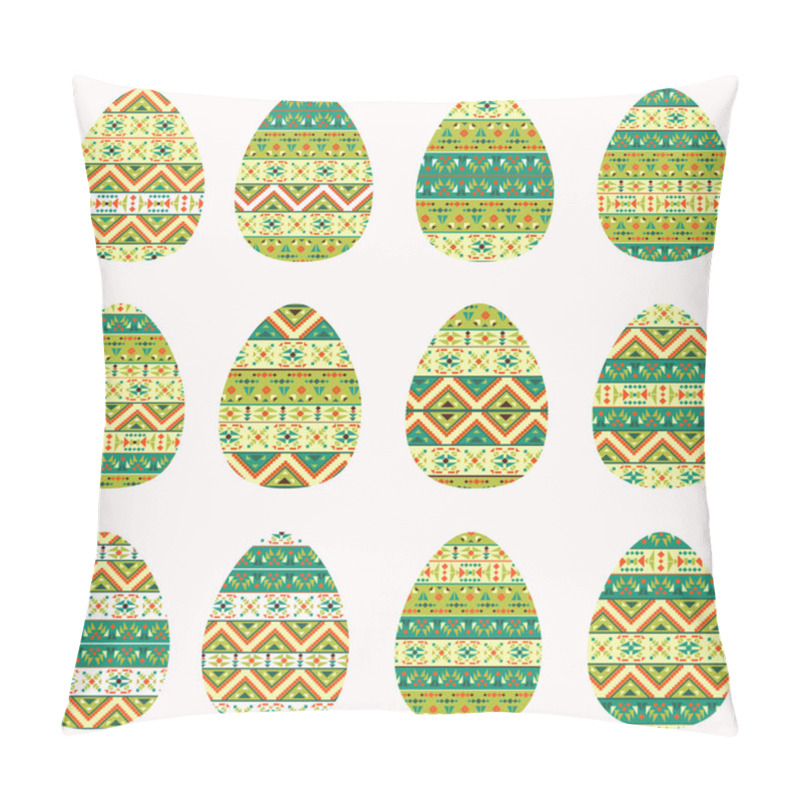 Personality  Set Of Twelve Easter Eggs Pillow Covers