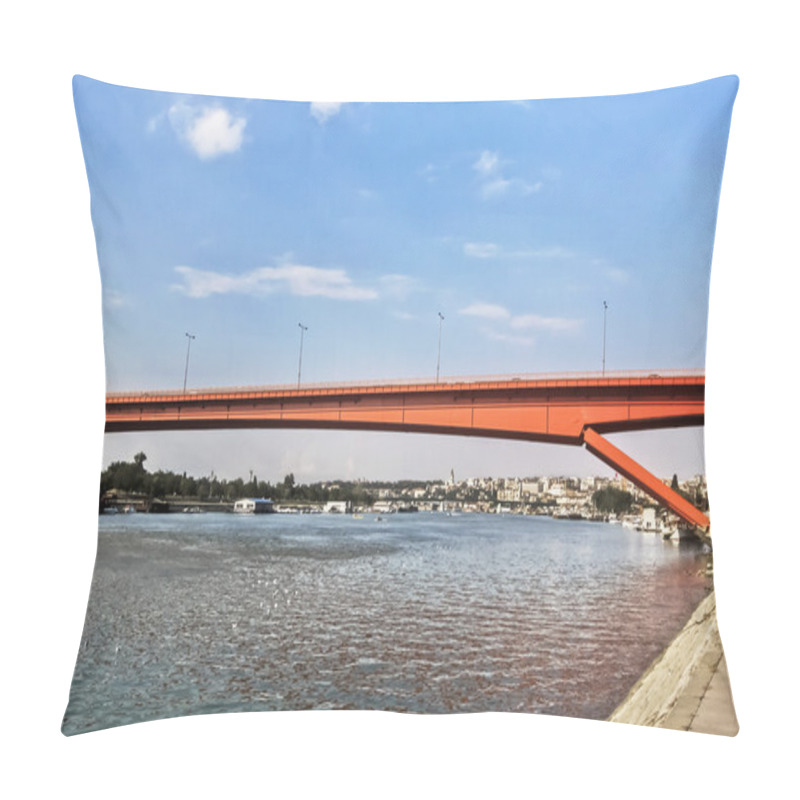 Personality  Gazelle Bridge Over Sava River, Belgrade, Serbia Pillow Covers