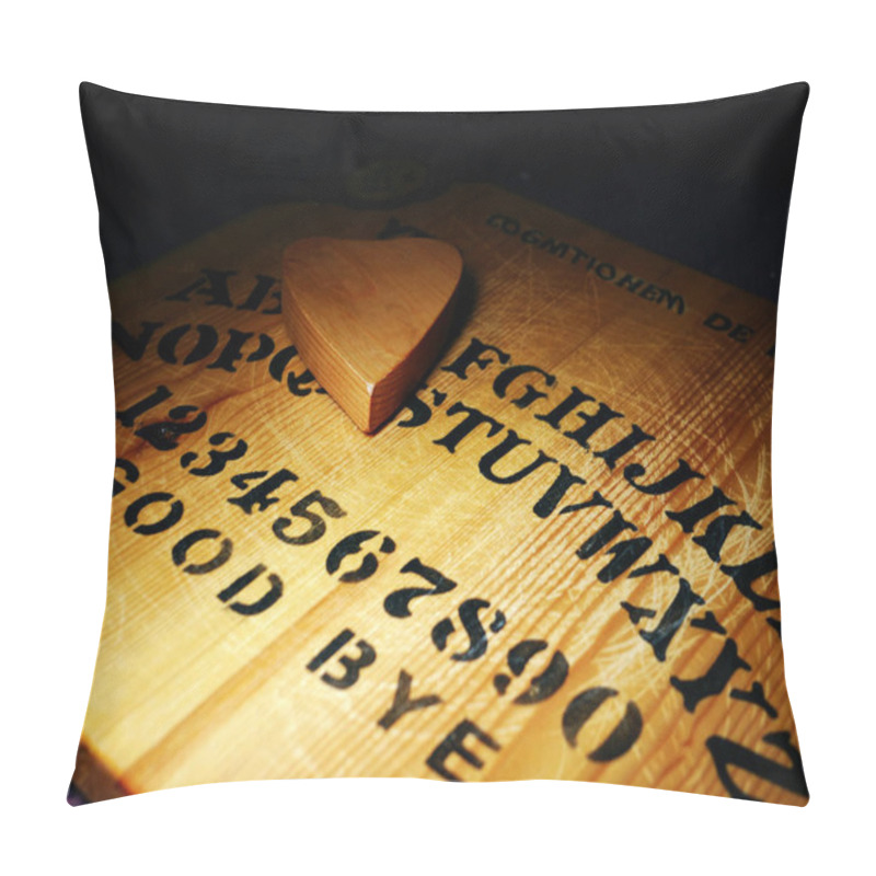 Personality  Ouija Board Paranormal Investigation And Ghost Hunting Medium Shot Selective Focus Pillow Covers