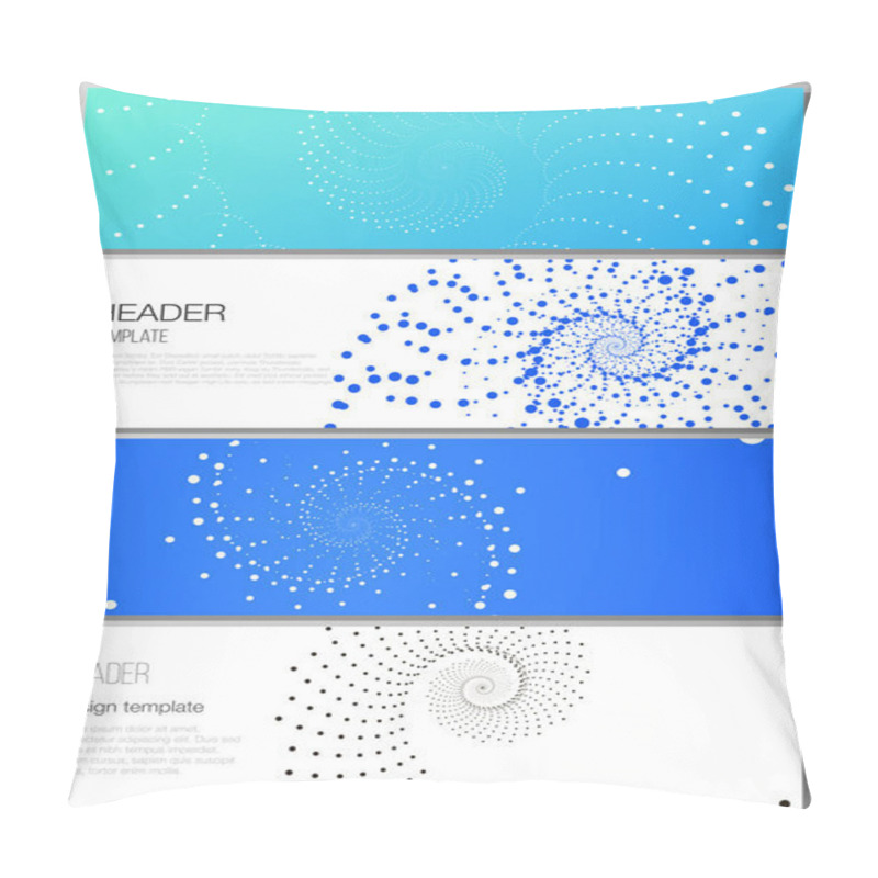 Personality  The Minimalistic Vector Illustration Of The Editable Layout Of Headers, Banner Design Templates In Popular Formats. Geometric Technology Background. Abstract Monochrome Vortex Trail. Pillow Covers