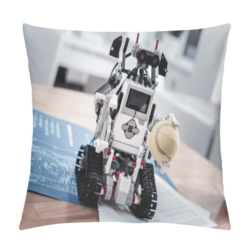 Personality  Little Robot Toy Keeping Ball Pillow Covers