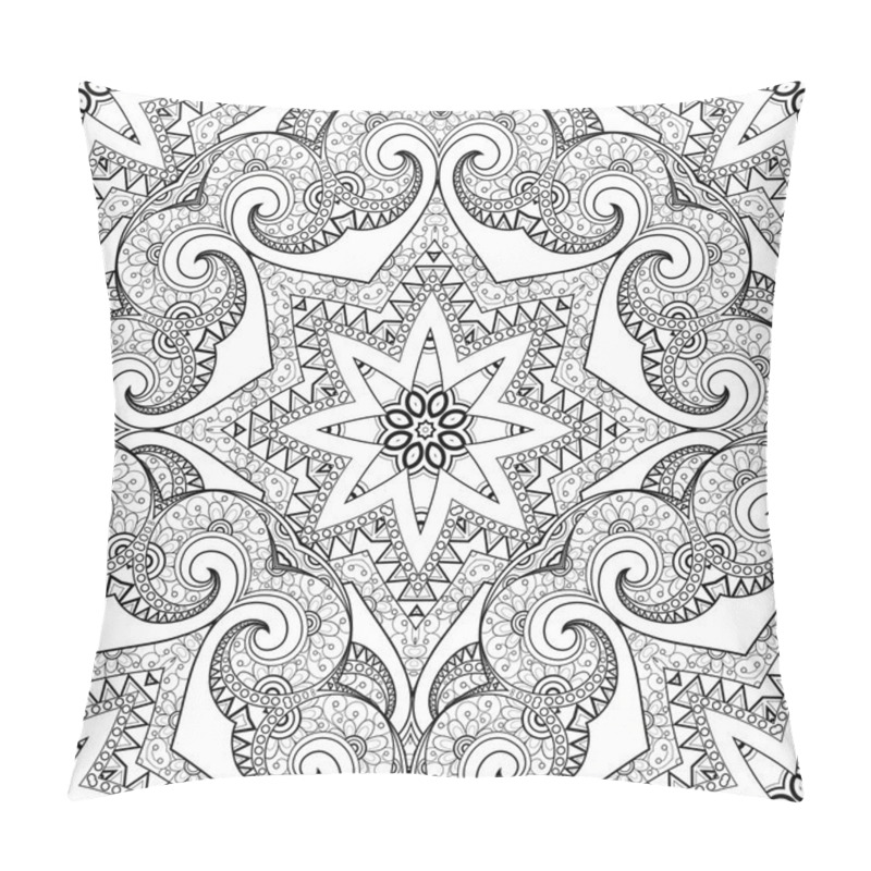 Personality  Seamless Monochrome Ornate Pattern Pillow Covers