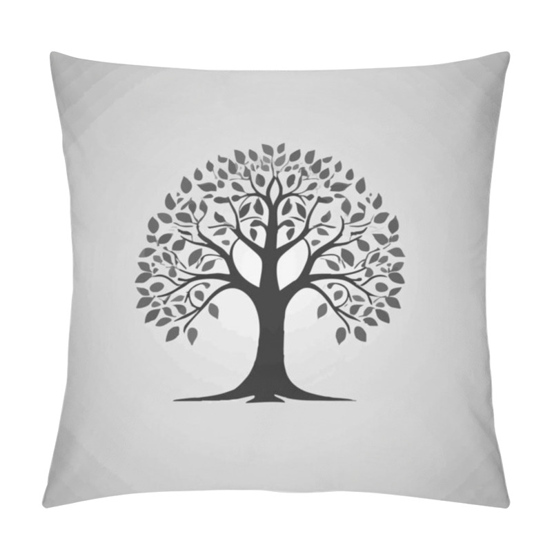 Personality  Abstract Tree Illustration Art Design For Social Media Template Backgrounds. Pillow Covers