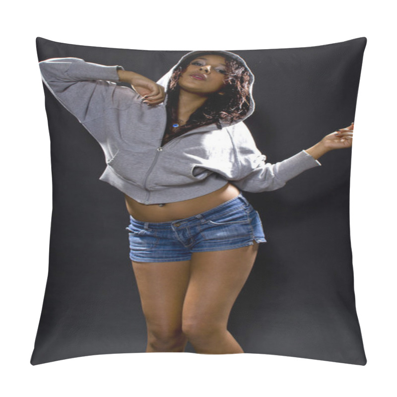 Personality  Latina Hip Hop Dancer Pillow Covers