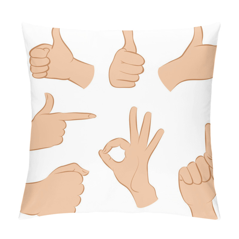 Personality  The Cartoon Abstract Set Hands Pillow Covers