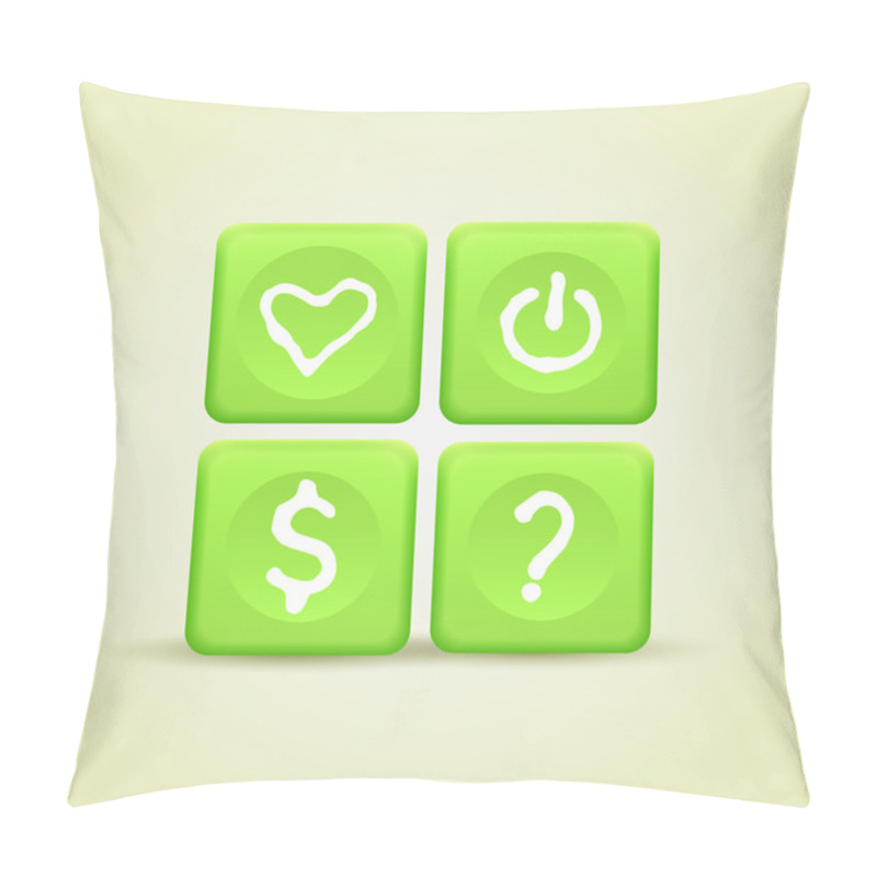 Personality  Vector Set Of Web Site Icons. Pillow Covers