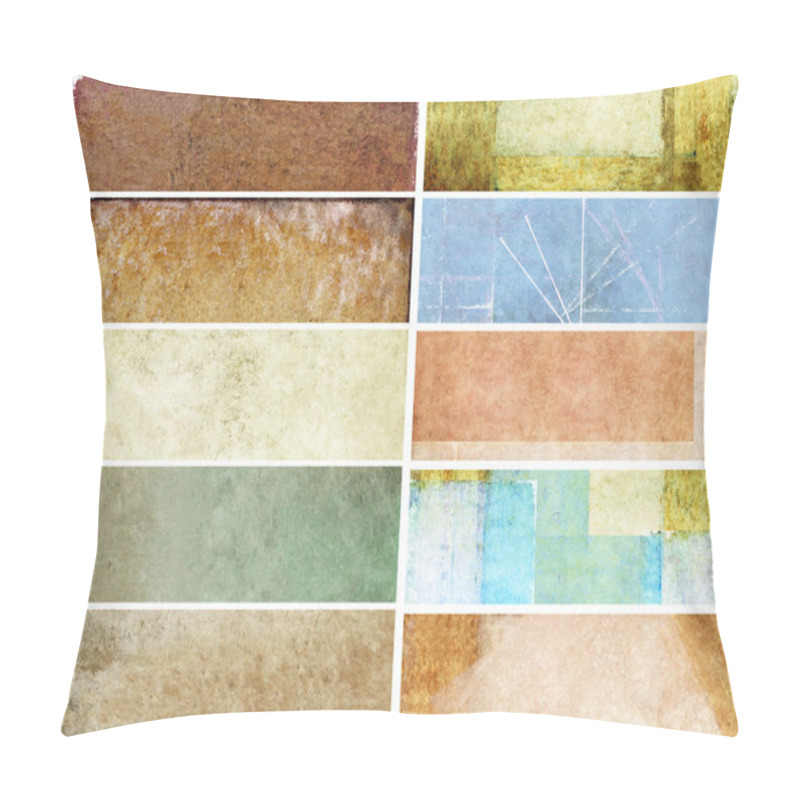 Personality  Lovely Set Of Banners With Interesting Textures. Useful Design Elements Pillow Covers